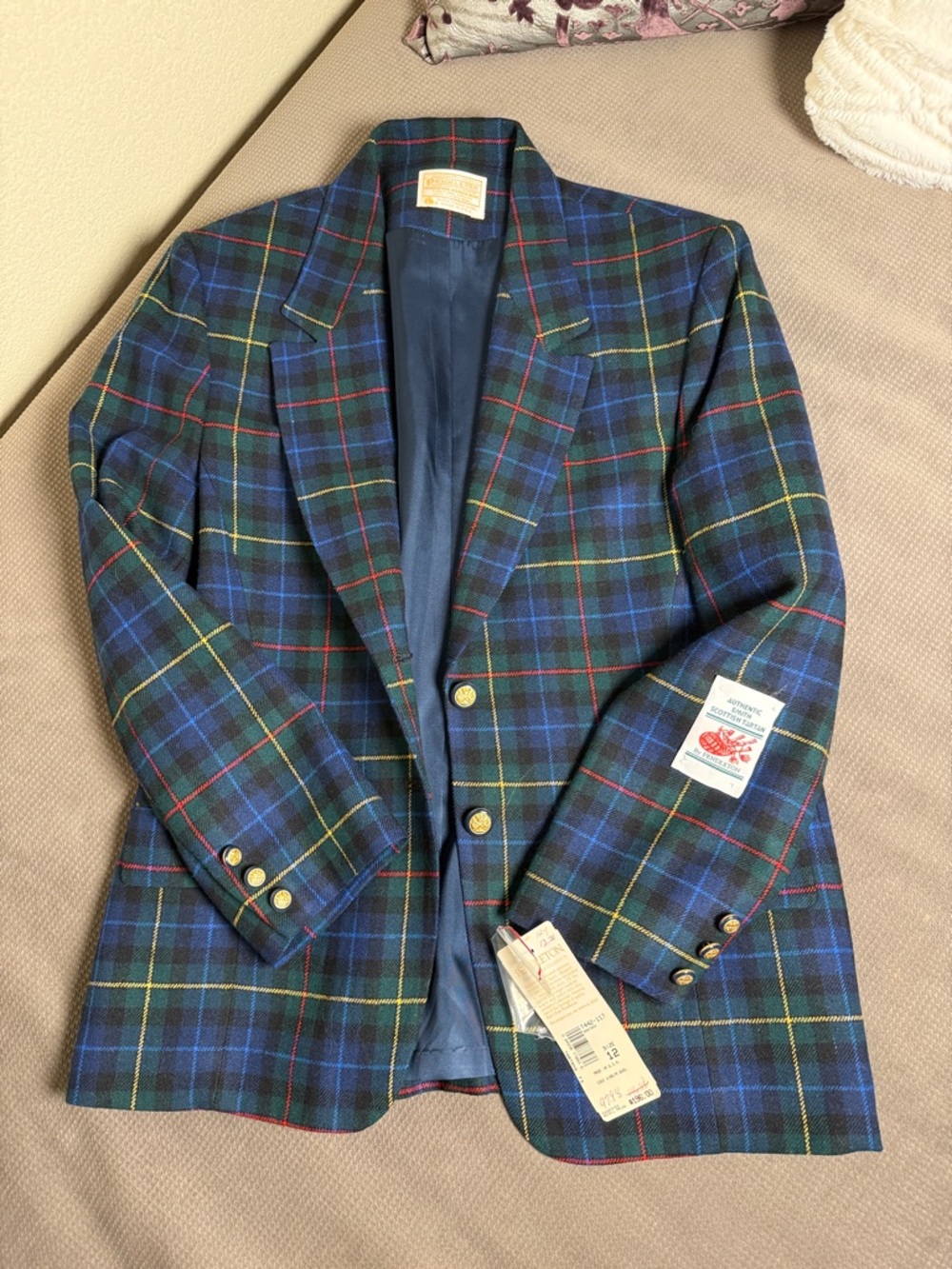 Pendleton Authentic Smith Scottish Tartan Wool Blazer